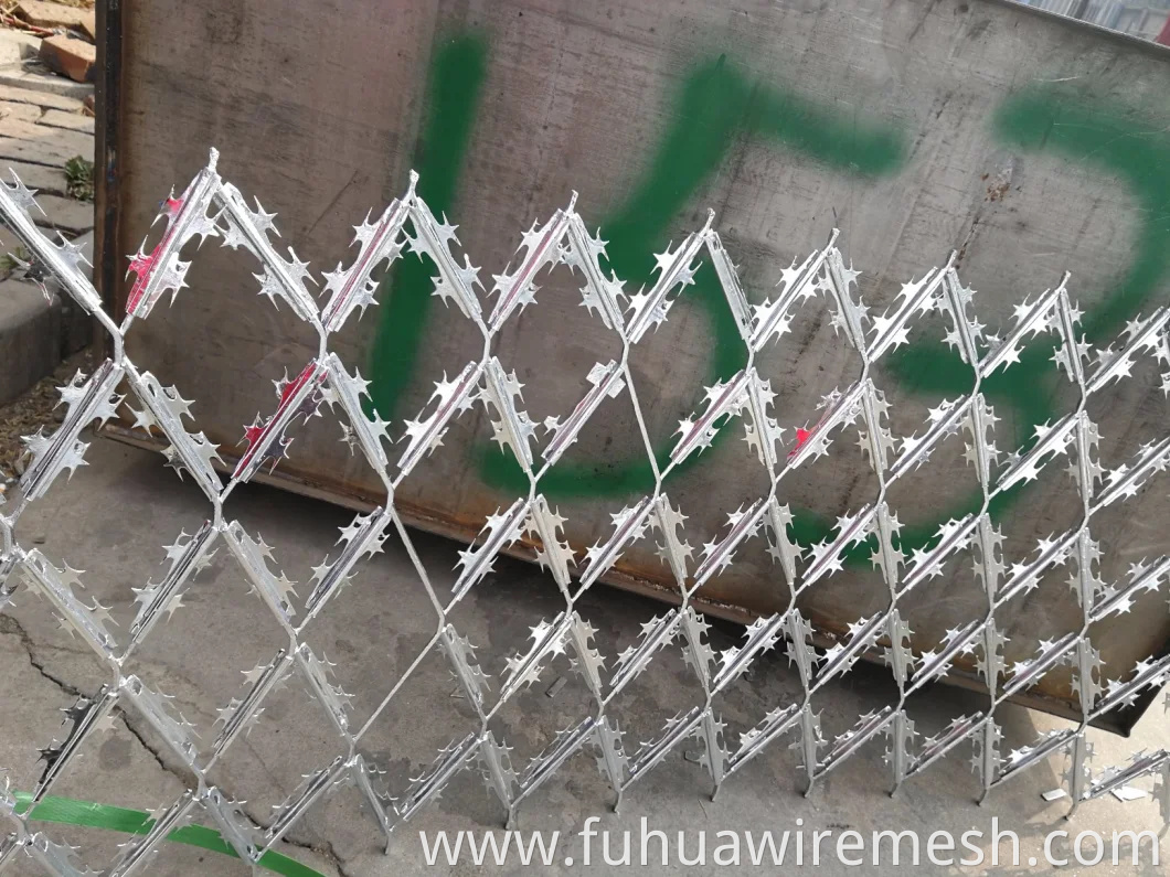 Expanded Concertina Razor Wire Mesh